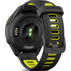 GARMIN Forerunner 265S – Smartwatch - Black Bezel and Case with Black/Amp Yellow Silicone Band (Small)