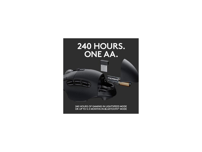 Logitech G604 Lightspeed Wireless Gaming Mouse (Black) (Open Box)