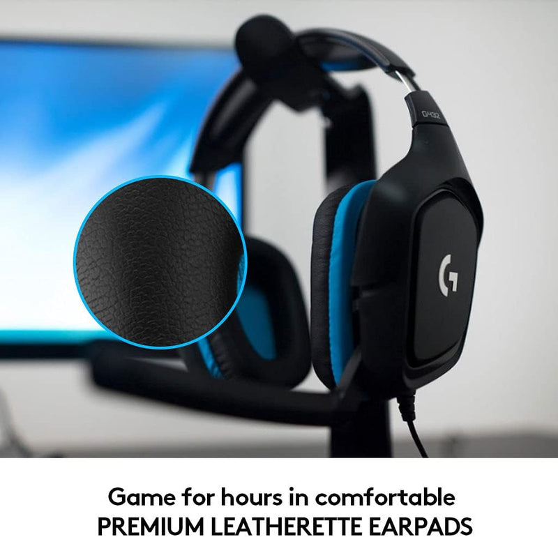 Logitech G432 Wired Gaming Headset (Black)