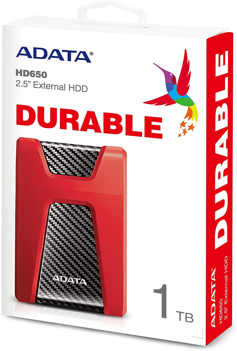 ADATA DashDrive Durable HD650 1TB USB 3.0 External Hard Drive