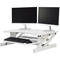 Rocelco Deluxe 37" wide Height Adjustable Standing Desk Riser (White)