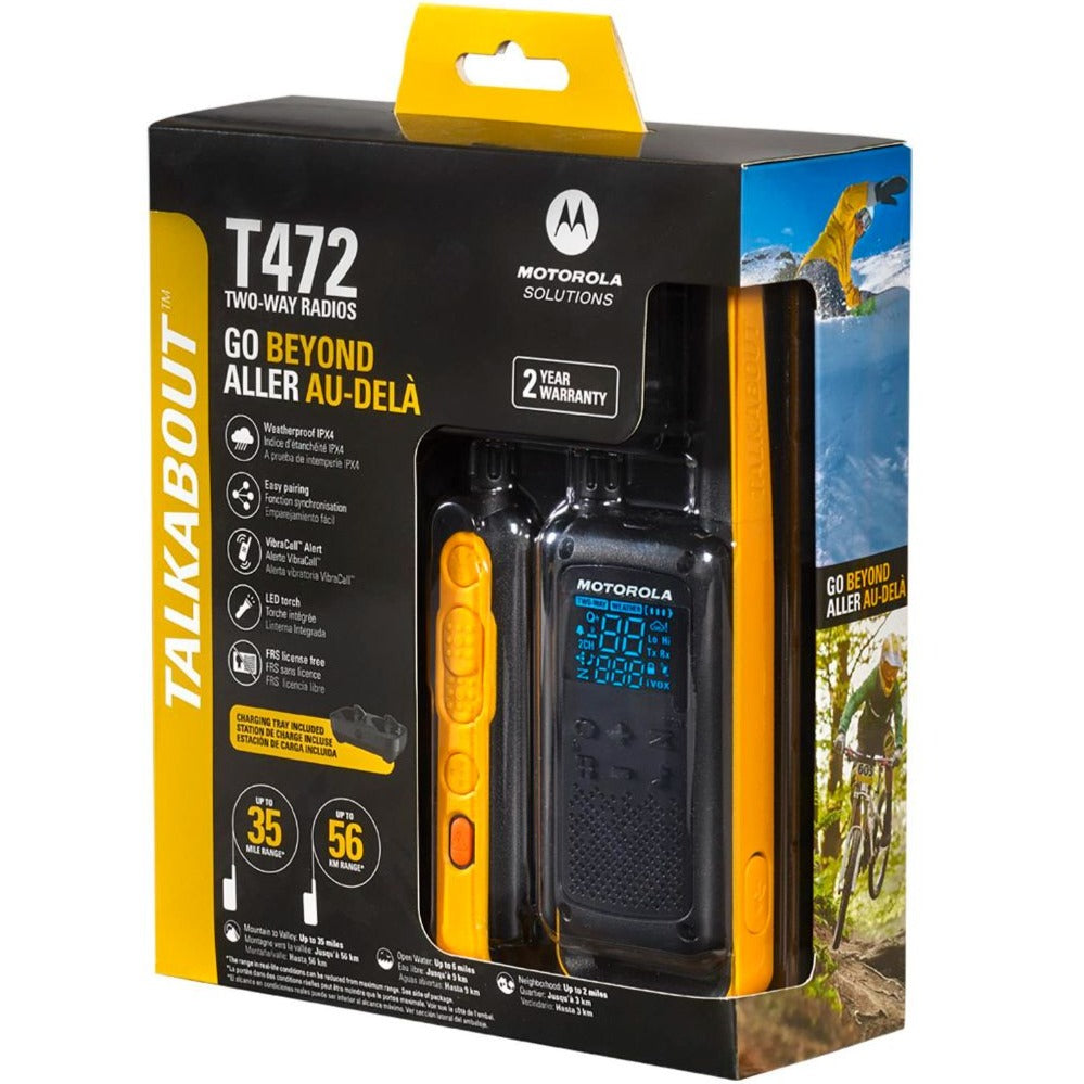 Motorola T472 Rechargeable 35-Miles Two-Way Radios Pack