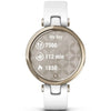GARMIN Lily - Smartwatch Sport Edition - Cream Gold Bezel with White Case and Silicone Band
