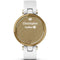 GARMIN Lily - Smartwatch Classic Edition - Light Gold Bezel with White Case and Italian Leather Band