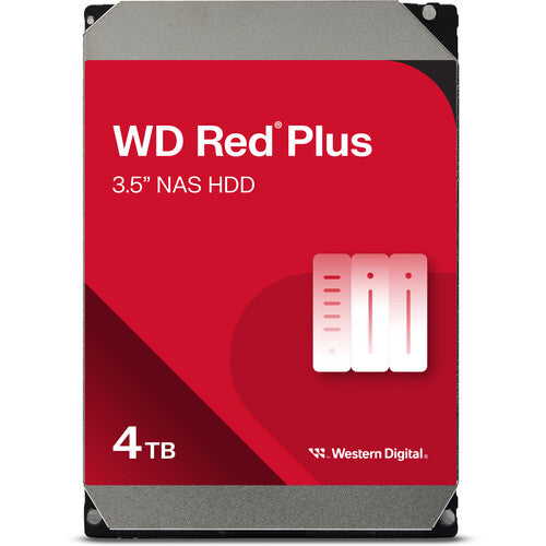 Western Digital 4 TB Red Plus 5400 rpm SATA III 3.5" Internal NAS Hard Disk Drive