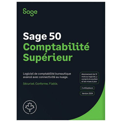 Sage 50 Premium Accounting 2024 (1 Year Subscription) - Retail Box