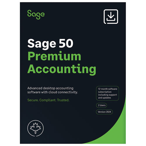 Sage 50 Premium Accounting 2024 (1 Year Subscription) Download ITFactory.ca