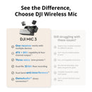 DJI Mic 3 (2 TX + 1 RX + Charging Case), Wireless Microphone
