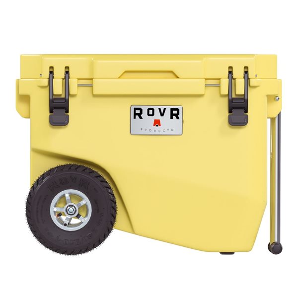 RovR RollR 60 qt. Wheeled Hard Cooler with Telescopic Handle (SUNNY SIDE)
