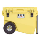 RovR RollR 60 qt. Wheeled Hard Cooler with Telescopic Handle (SUNNY SIDE)