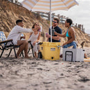 RovR RollR 60 qt. Wheeled Hard Cooler with Telescopic Handle (SUNNY SIDE)