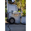 RovR RollR 45 qt. Wheeled Hard Cooler with Telescopic Handle (POWDER)