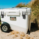 RovR RollR 60 qt. Wheeled Hard Cooler with Telescopic Handle (POWDER)