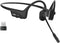 Shokz OpenComm2 UC with USB-A Dongle Cosmic Black Bluetooth Stereo Headset Noise Cancelling Boom Mic with Mute Button - Bone Conduction - Zoom Certified