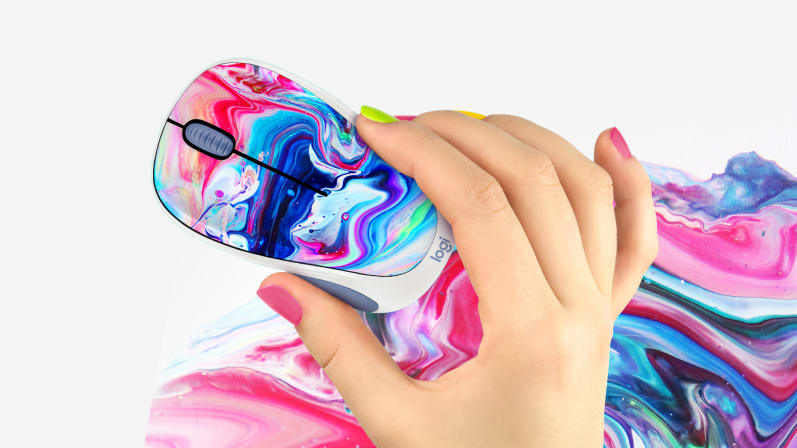 Logitech Design Collection Wireless Optical Mouse (Cosmic Play)