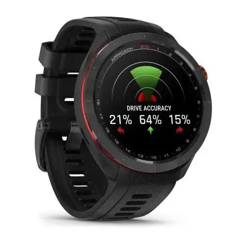 GARMIN Approach S70 - GPS Golf Watch (Black Bezel with Black Band)