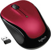 Logitech M325 Wireless Mouse (Metallic Red)