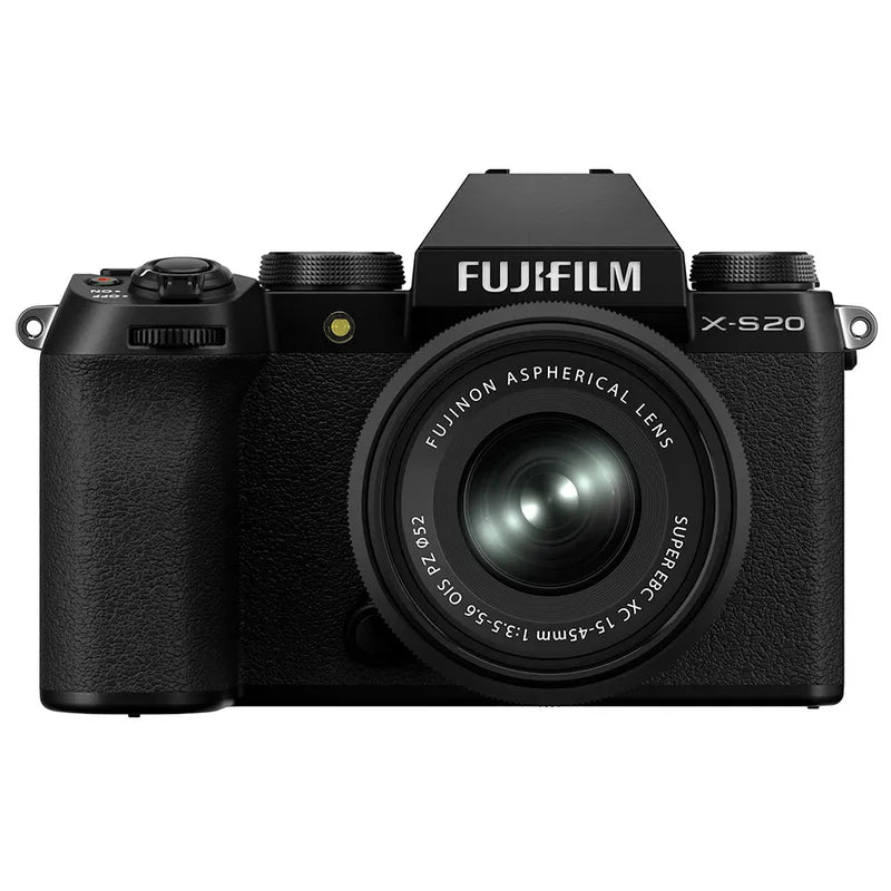 Fujifilm X-S20 Mirrorless Camera with XC15-45mm PZ Lens- Black