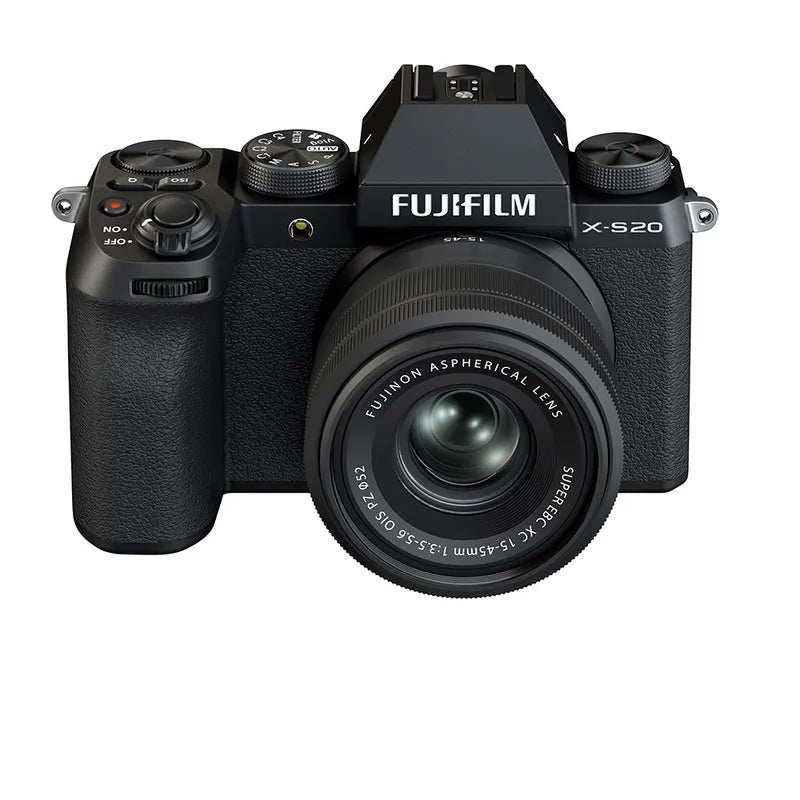 Fujifilm X-S20 Mirrorless Camera with XC15-45mm PZ Lens- Black