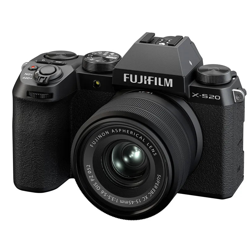 Fujifilm X-S20 Mirrorless Camera with XC15-45mm PZ Lens- Black