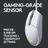 Logitech G G203 Lightsync Gaming Mouse (White)