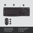 Logitech MK120 Desktop Keyboard and Mouse Combo - English