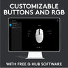 Logitech G G203 Lightsync Gaming Mouse (White)