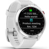 GARMIN Approach S42 – Smartwatch - Polished Silver with White Band
