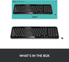 Logitech K360 Wireless Glossy Black Keyboard - English