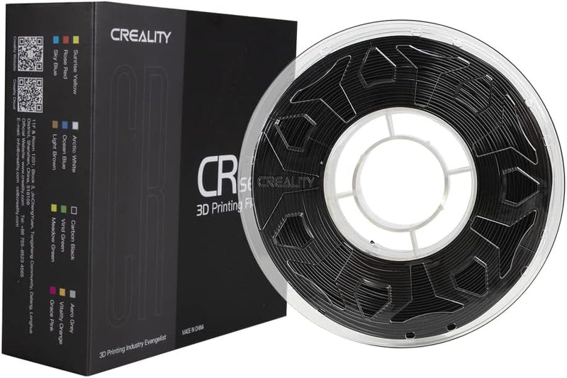 Creality CR-PLA Filament d'imprimante 3D 1,75 mm Bobine de 1 kg Lot de 3 (NOIR)