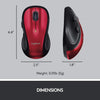 Souris sans fil Logitech M510 (rouge)