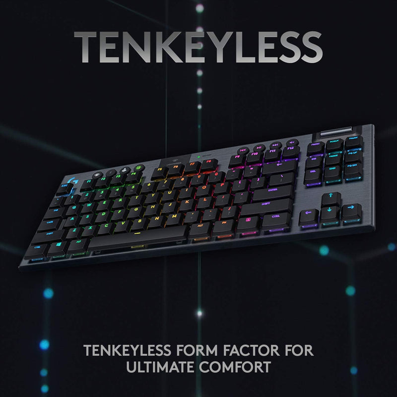 Logitech G915 Tenkeyless LIGHTSPEED Wireless RGB Tactile Switch Gaming Keyboard