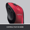 Souris sans fil Logitech M510 (rouge)