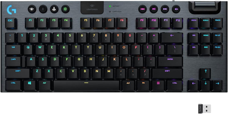 Logitech G915 Tenkeyless LIGHTSPEED Wireless RGB Tactile Switch Gaming Keyboard