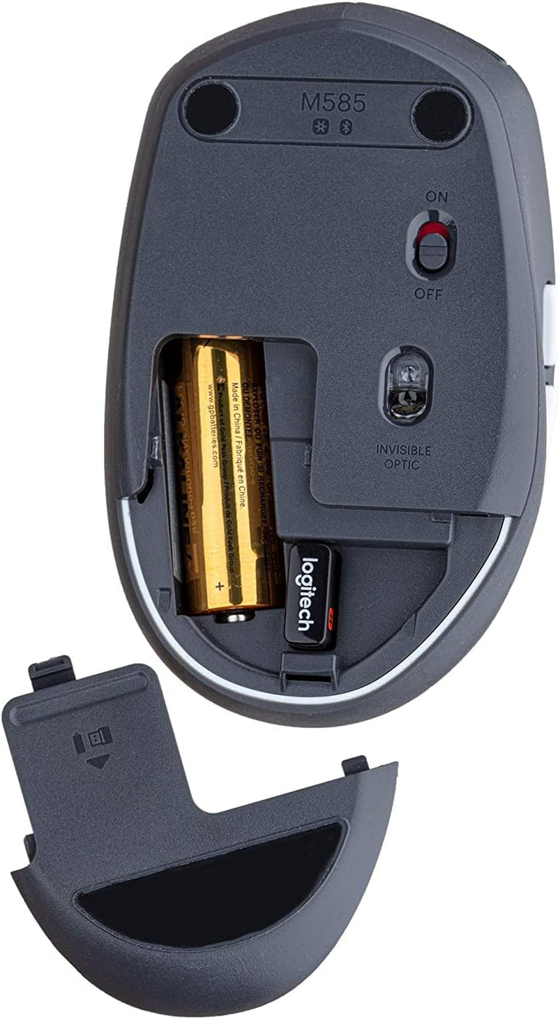 Souris sans fil multi-périphérique Logitech M585 (noir)