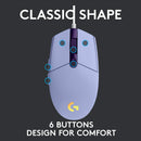 Logitech G203 LightSync RGB Gaming Mouse (Lilac)