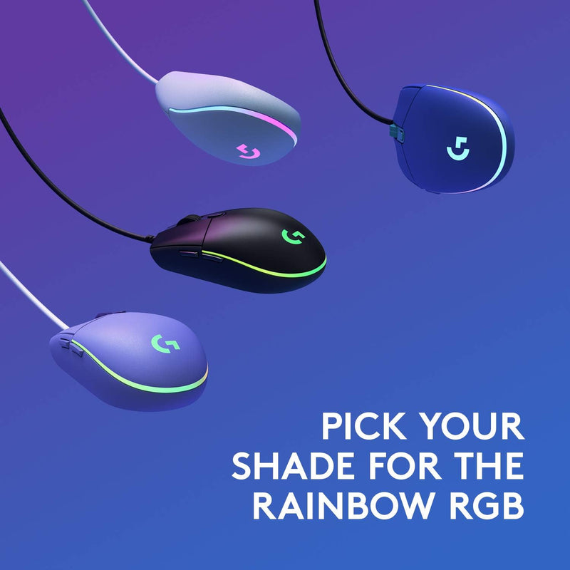 Logitech G203 Lightsync RGB Gaming Mouse (Lilac)