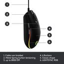 Logitech G G203 Lightsync Gaming Mouse (Black)