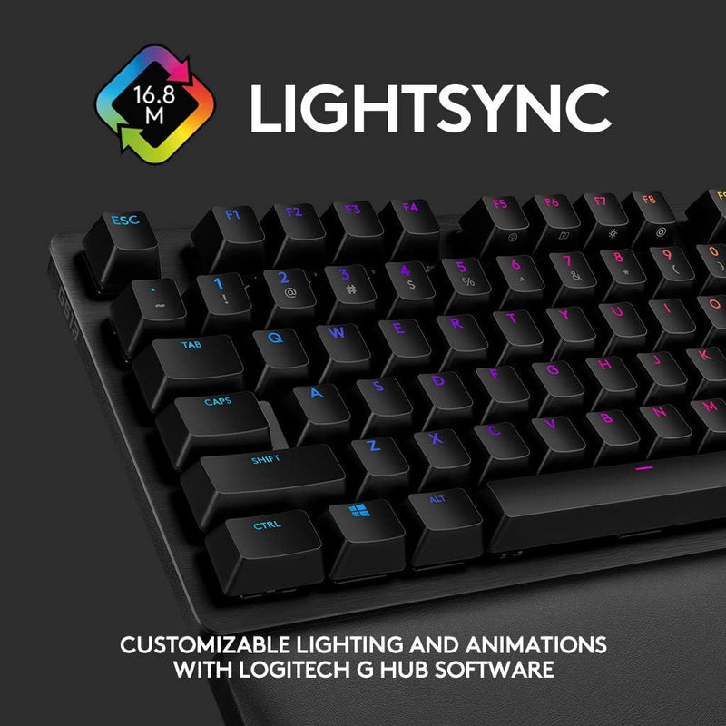 Logitech G513 Carbon LIGHTSYNC RGB Mechanical Gaming Keyboard with GX Linear (Red)