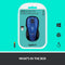 Souris sans fil Logitech M510 (bleu)