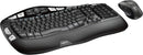 Logitech K350 Wireless Wave Keyboard (Black)