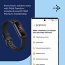 Fitbit Luxe Fitness Tracker One Size - Small and Large Bands Included (Black/Graphite)