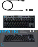 Logitech G915 Tenkeyless LIGHTSPEED Wireless RGB Tactile Switch Gaming Keyboard