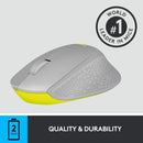 Souris sans fil Logitech M330 Silent Plus (gris)