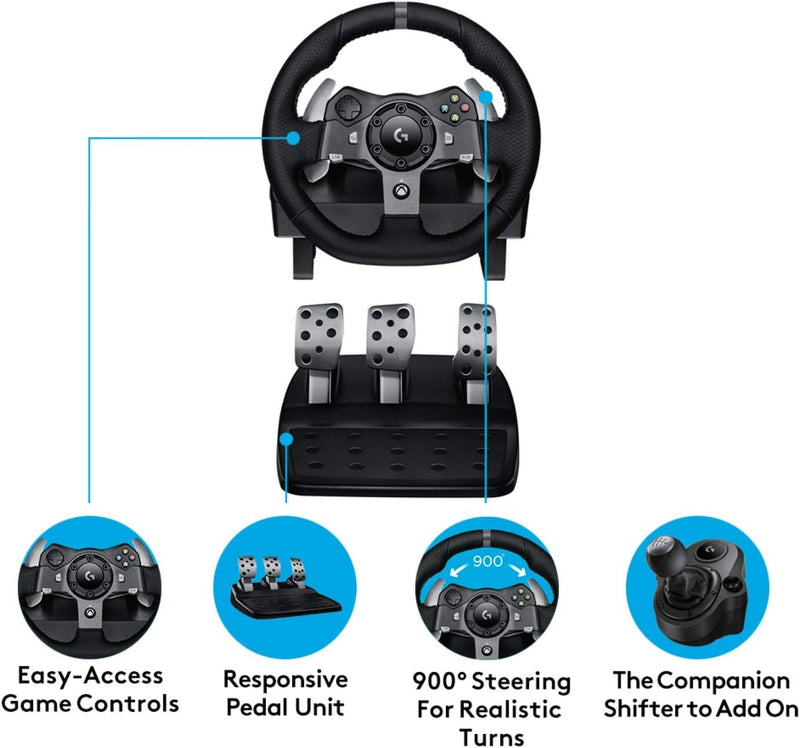 Logitech G920 Driving Force Racing Wheel for XBox (Black)