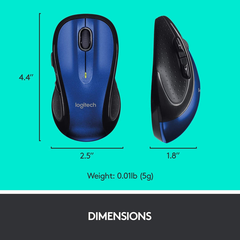 Souris sans fil Logitech M510 (bleu)