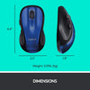 Souris sans fil Logitech M510 (bleu)