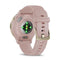 GARMIN Venu 3S Smartwatch Soft Gold Stainless Steel Bezel with Dust Rose Case