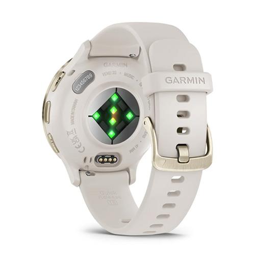 GARMIN Venu 3S Smartwatch Soft Gold Stainless Steel Bezel with Ivory Case