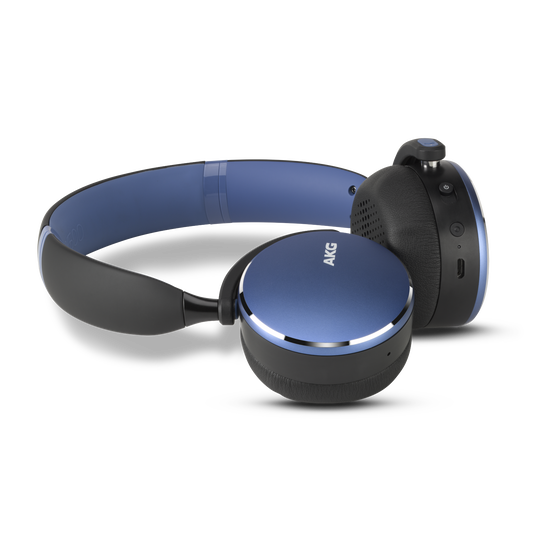 AKG Y500 On-Ear Wireless Headphones (Blue)